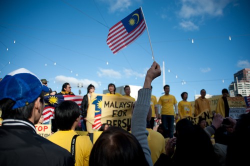 Bersih 2.0 rally in Melbourne, July 2011. Photo Shaun Lee.