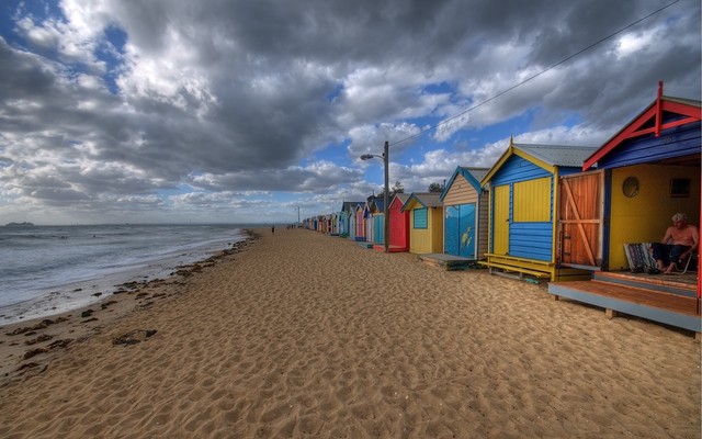 Brighton Beach bathing boxes, Melbourne, Australia. Best beaches in Melbourne.