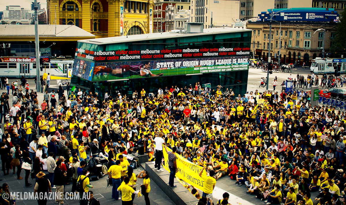 More than a thousand rally in Melbourne for Bersih 3.0. Photo: Samuel Eng