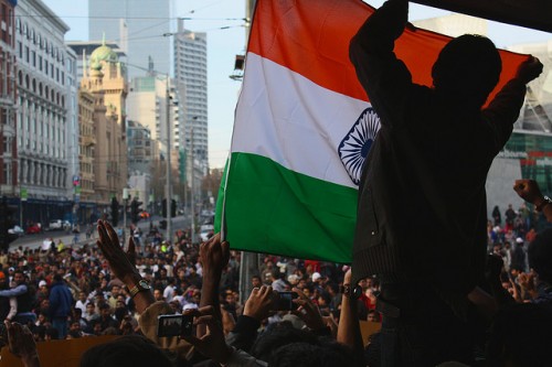 Indian students protest in 2009, after a string of violent crimes. Photo: Will Ockenden