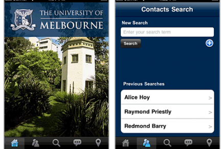 Melbourne University’s iPhone App