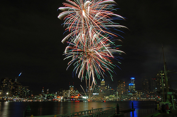 Fireworks at the Docklands by Chris Phutully via Flickr