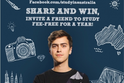 Help win your friend a free year’s study in Australia!