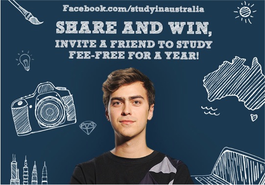 Study Australia &#8211; Win a year of free study for your friend!