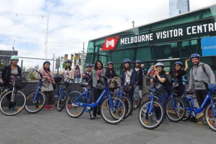 New international students offered insiders bike tour of Melbourne this April