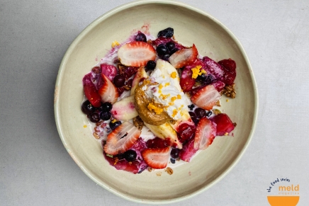 Granola with Coconut Cream & A Berry Compote – The Food Series